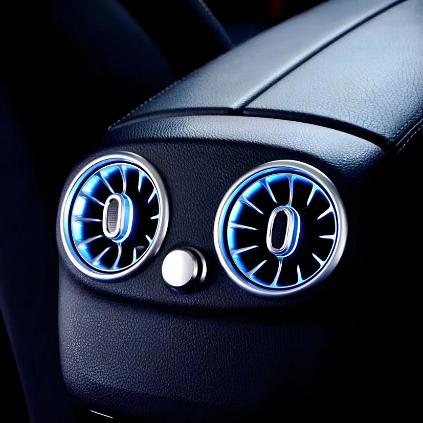 Ambientní osvětlení zadních ventilátorů - W213